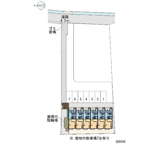 香芝市五位堂５丁目 月極駐車場